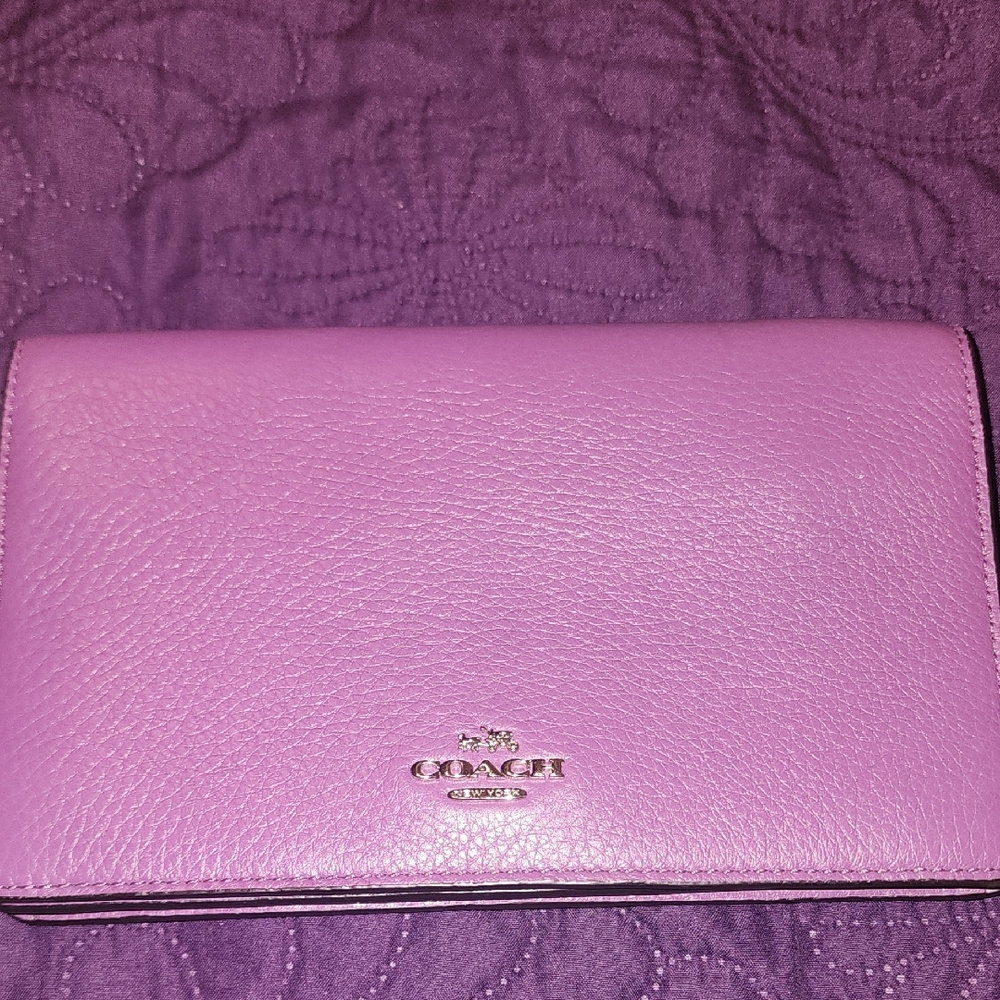 Coach Lavender Leather Women's Wallet